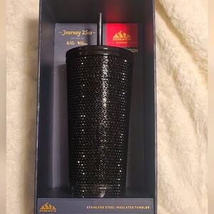 NEW Hydrapeak Rhinestone 25oz Tumbler With Lid Straw Stainless Steel Insulated